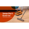 Unbranded Sponge Mop Kit and Collapsible Bucket Mop and Bucket