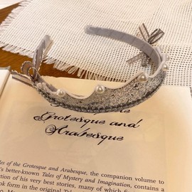 [YNOBUN] Cute Princess Birthday Crown Headband Sparkly Kids Party Photography Accessories (SV-Silver)