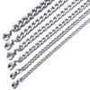 Masada Men's stainless steel necklace from fine to solid wide