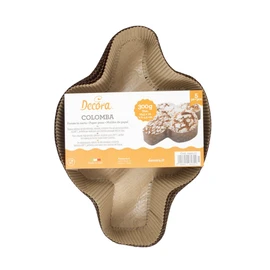DECORA 0320171 5ER-Pack PAPIERBACKFORM FÜR COLOMBA 300 G, Keramik, Braun