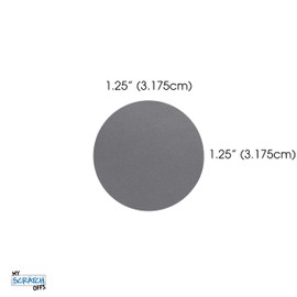 My Scratch Offs 1.25 Inch Silver Round Scratch Off Sticker Labels - 1000 Pack