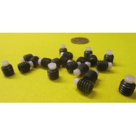 Black Oxide Finish Alloy Steel Nylon Tip Set Screw 5/16"-18 x .312" Thread Length 20 pcs