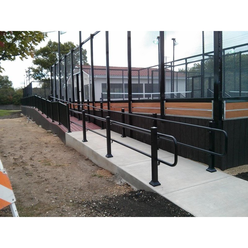 1.9" Round x 3 ft. White Aluminum Handrail Kit -