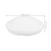MUCKLILY 7.36In Round Twist-On Clip Ceiling Light Shade Covers, 2