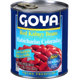 Goya Foods Low Sodium Red Kidney Beans, 29 Ounce (Pack of 12)