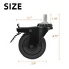 74064 Wheels for Pit Boss Replacement Wheels,3" Diameter Locking Caster