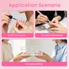 BQAN Clear Acrylic Nail Tool Box 4 Compartment Desktop Nail