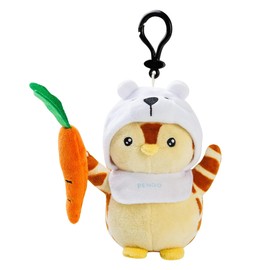 Pudgy Penguins Clip-On Plush (Polar Pete) - 5.5 Inch Soft Plush with Secure Clip, Collectible Stuffed Animal to Personalize Your Backpack, Bag, and Luggage - Perfect Toy for Play and Collecting