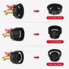 275-330 Gallon IBC Tote Tank Adapter,3-Size IBC Tote Adapter, 2.44"