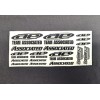 TEAM ASSOCIATED R/C STICKER SHEET - BLACK & WHITE