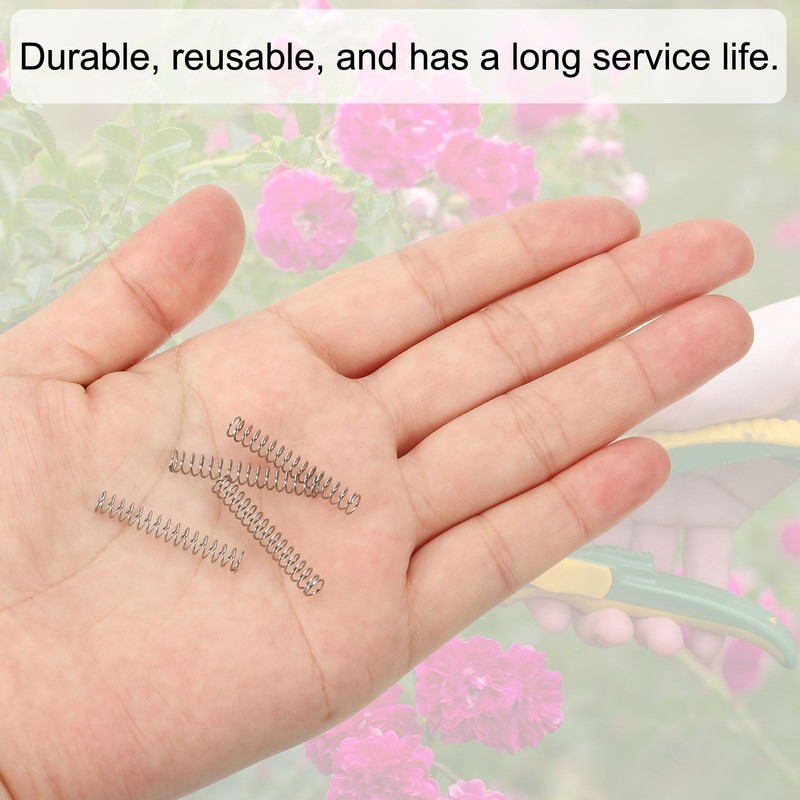 PATIKIL 10pcs 304 Stainless Steel Mechanical Extension Spring Spring 0.4mm