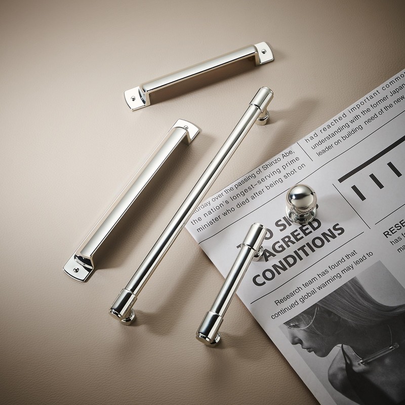 khtumeware 2 Pack Polished Nickel Cabinet Pulls Center to Center