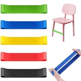 JCKD 5 x Stretchy Chair Bands for Children, Chair Fidget Bands Flexible Seat Belts for Children, Springy Stress Bands, Sensory Chair Bands, Suitable for Sensory ADHD and Autism (5 Colours)