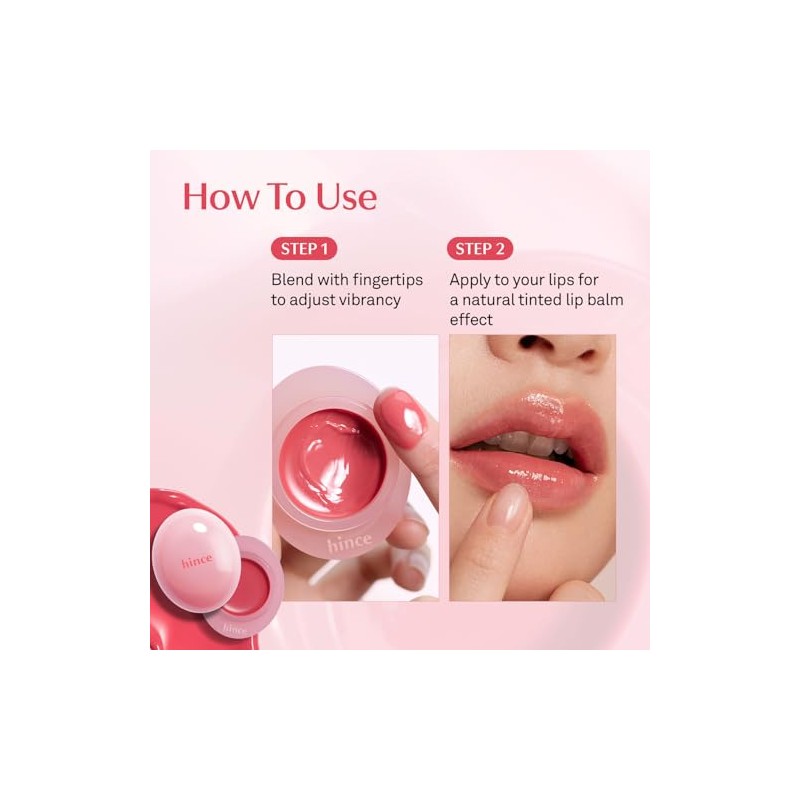 hince Raw Glow Dewy Ball - Tinted Lip Balm, Jelly