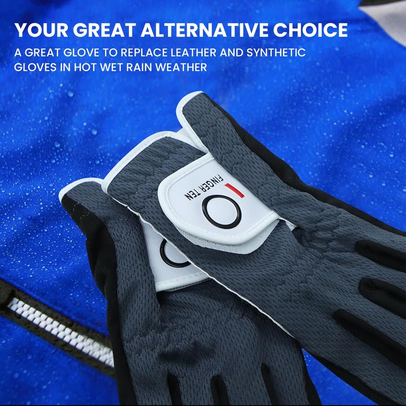 FINGER TEN Golf Gloves Men Right Left Handed Golfer Mens