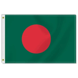 2×3 FT Bangladesh Flag,Medium 60×90 CM Bangladeshi Outdoor Banner,100D Decor,Doube Side Printing For Patio Garden With Brass Gromment