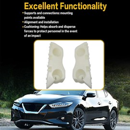 Priprilod - Soportes de guardabarros delantero izquierdo y derecho, 1 par compatible con Nissan Maxima 2016 2017 2018 2019 2020 blanco 62221-4RA1A 62221-4RA2A 62220-4RA1A 62220-4RA2A