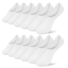 Ordenado Women's 6 Pairs Casual Thin No Show Socks Non Slip Flat Boat Line Multicolor