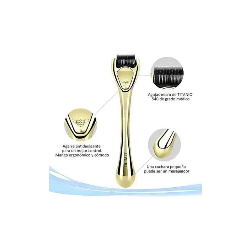 Dermaroller Barba 0.5 Mm Facial Cabello O Rodillo Para Barba