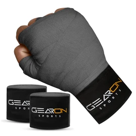 UTOXIA Boxing Inner Gel Gloves – Hand Wraps for Combat Sports, Pro Grip Elasticated Inner Gloves for Men & Women (Black, Pro Training Set – Gel Gloves & Wraps)