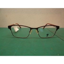 7 For All Mankind Eyeglass Frames Golden Gate Burgundy 52-18-145