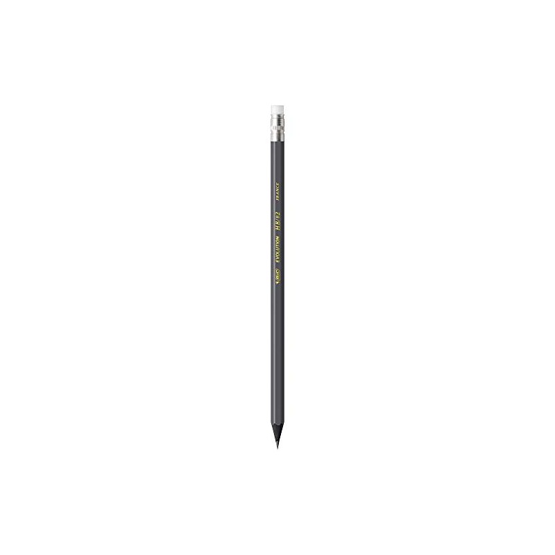BIC Evolution Cased Pencil, #2 Lead, Yellow Barrel, 24-Count (PGEYP241-BLK)