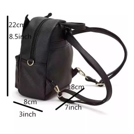 Sanrio Kuromi PU Leather Backpack