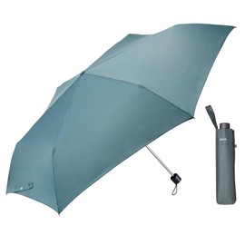 Waterfront U363-0866DG1-B2 Folding Umbrella, Rain Umbrella, Big Size, Folding, Deep Green, 24.8 inches (63 cm), Larger and Durable than Long Umbrella, FRP Reinforced Ribs, Unisex