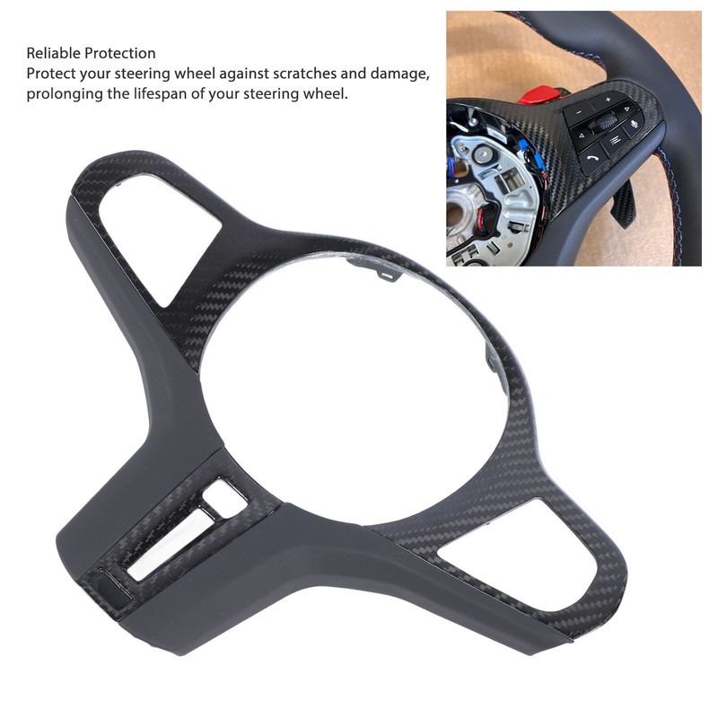 Steering Wheel Frame Trim Cover Carbon Fiber Protective Steering Wheel