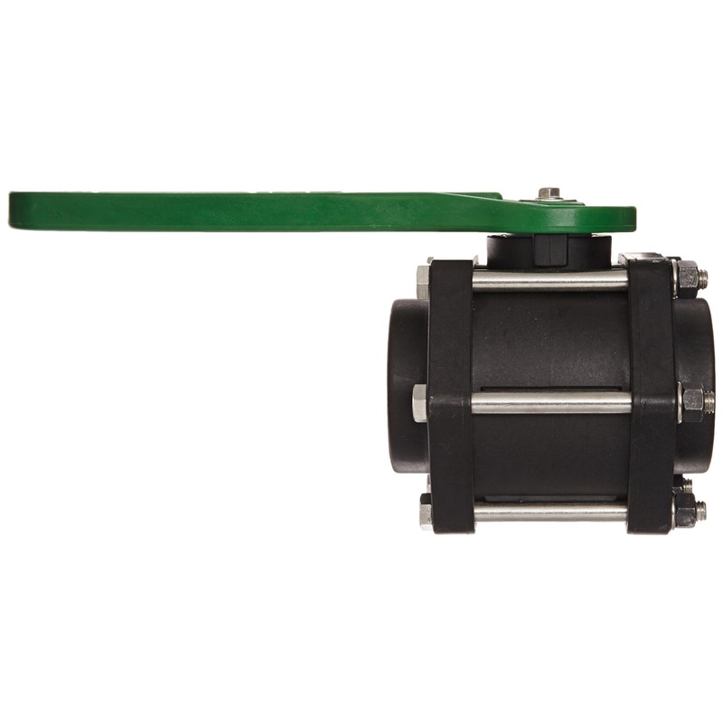 Green Leaf V200FP Polypropylene Bolted Ball Valve, Full Port, 2"