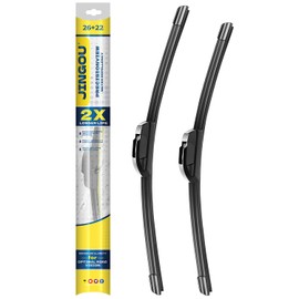 JINGOU 26''+22" Front Windshield Wiper Blades Compatible with 2005-2021 Honda Odyssey OEM QUALITY Premium All-Season Automotive Replacement Wipers (Pack of 2)