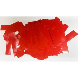 TeeWin 47 Pieces,3"" Tall Letter Iron On Heat Transfer Vinyl for for DIY Printing Craft Fabric T-Shirt Jersey,Clothes Sports T-Shirt jersey football Baseball,team,t-shirt (Bright Red)