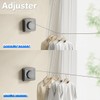 AIMALL Retractable Clothesline, 3.54in Invisible Wall Mounted Double Rope Dryer,