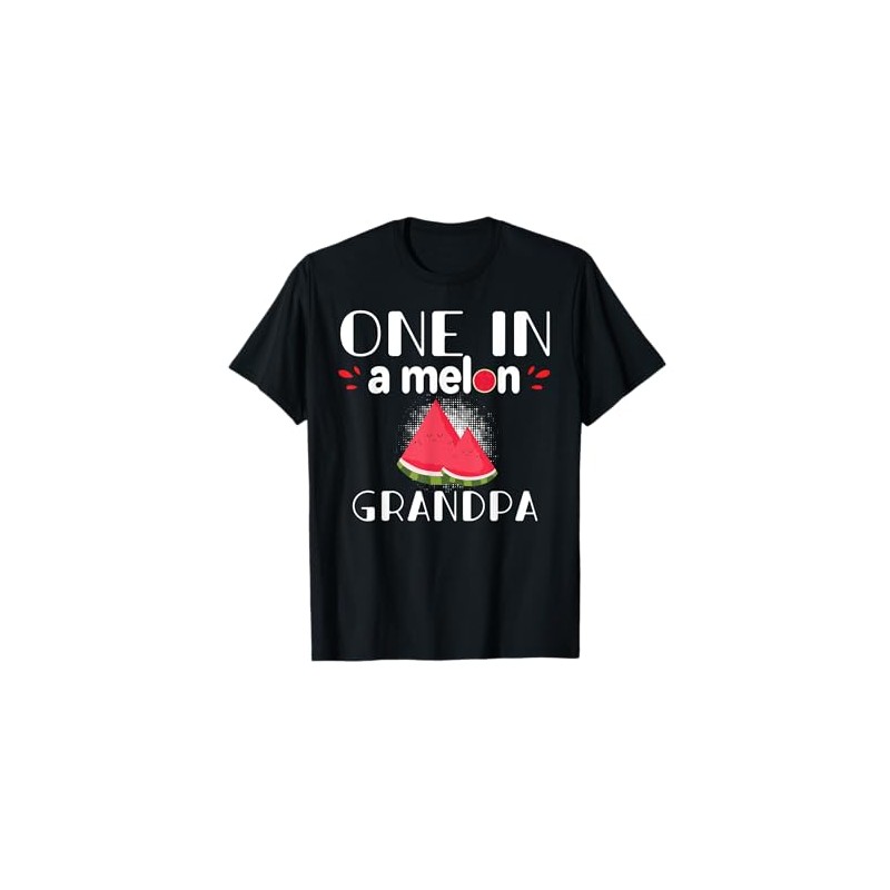 One In A Melon Grandpa Funny Watermelon Family Matching Gift