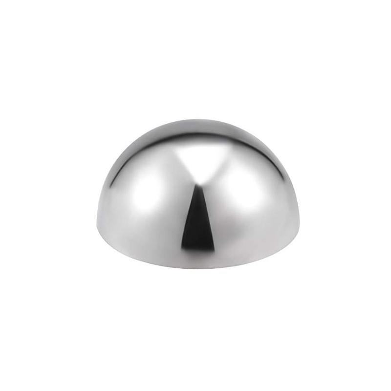 uxcell 101mm(3.98") Dia. Decorative Hollow Half Cap Ball 304 Stainless