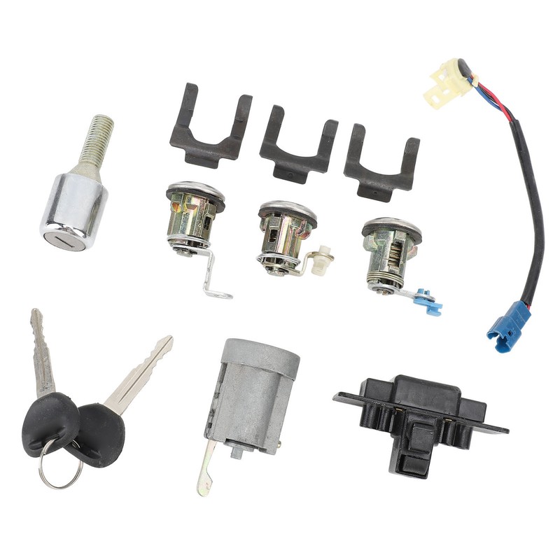 Car Full Lock Cylinder Key Set MR259111 Replacement for Mitsubishi
