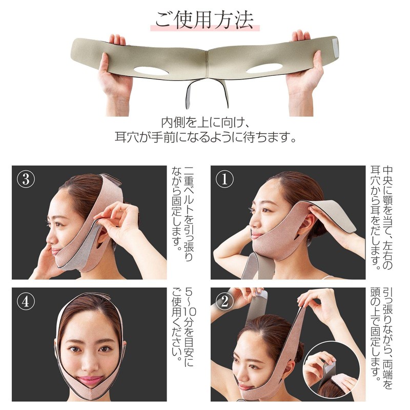 Komo Life Facelift Belt, KOGAO Face Belt, Face Band, Sagging,