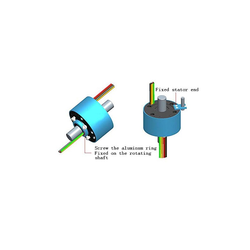 Taidacent Hollow Slip Ring Signal Power Continued 2/4/6/12 Road Collector