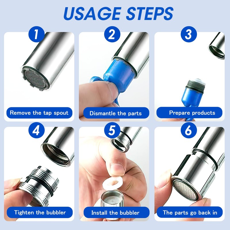 TNJPSEK 8 Pcs Faucet Air Aerator Replacement Removal Tools, M18.5mm