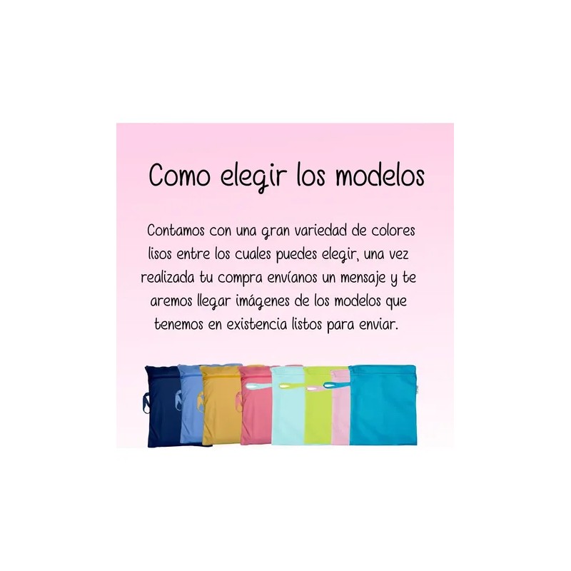 Bolsa Impermeable Wetbag Dos Cierres Para Pañal De Tela