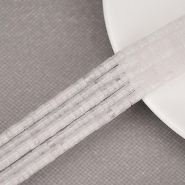 152pcs 4x2mm Genuine White Jade Heishi Disc Rondelle Spacer Stone Semi Precious Gemstone Loose Beads for Jewelry Making 15" A