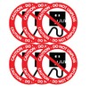 Do Not Unplug Sign Stickers,5 Inch Round Shape Do Not