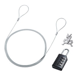 Sanwa Supply SL-95 Security Wire Dial Lock with Slot Multi