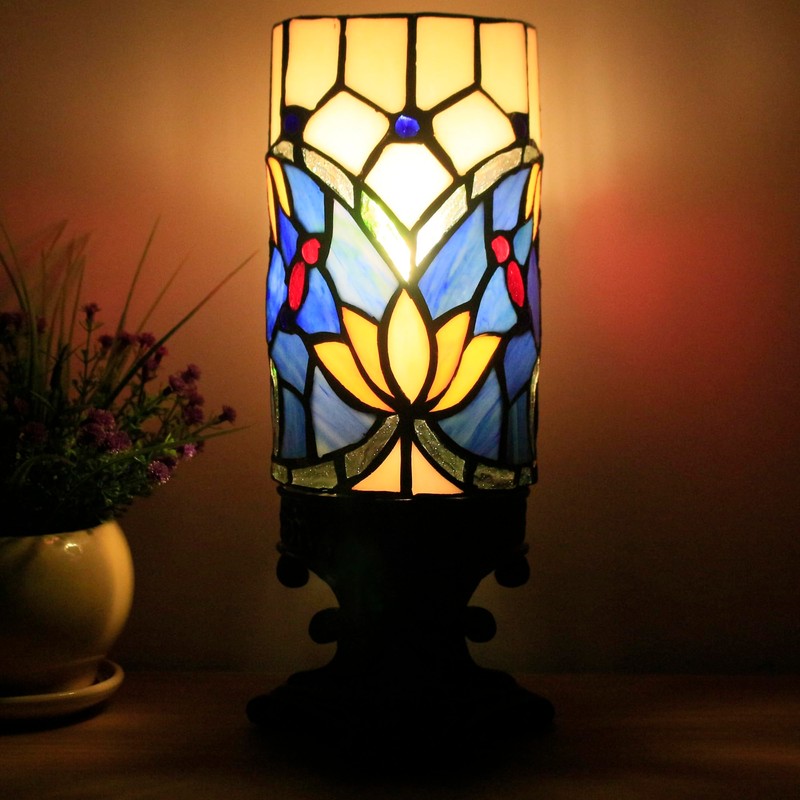 Small Tiffany Table Lamp Mini Stained Glass Desk Lamp Sympathy