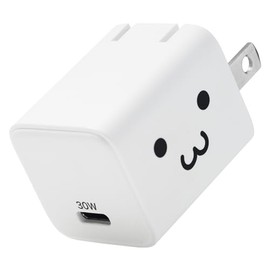 Elecom Type-C 30W Mini USB PD Compatible, GaN II Foldable Plug PPS Shirochan MPA-AC10230WF