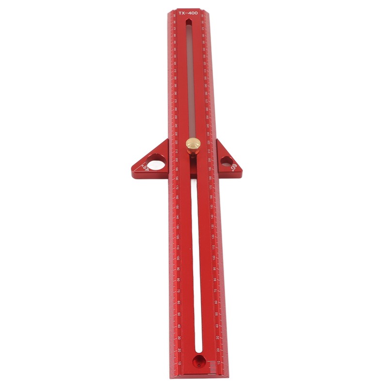 Woodworking T Track Ruler Multifunctional Aluminum Alloy Portable Wood Measuring