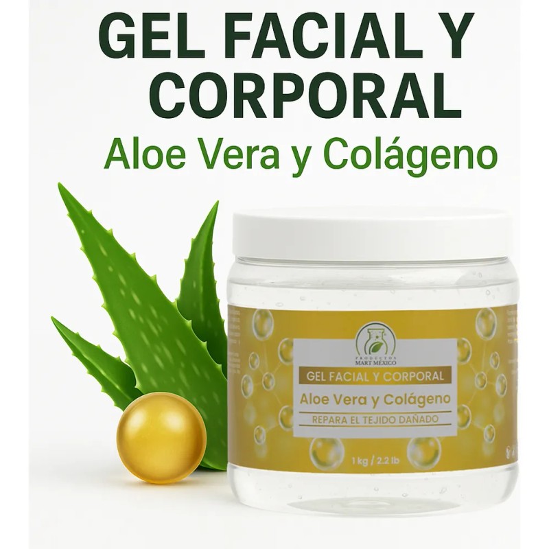Gel De Extracto De Áloe Vera & Colágeno Hidratante (1