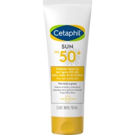 Protector Solar Facial Cetaphil Sun FPS 50 Oil Control | Piel Grasa o Mixta | 50ml | Antibrillo | Resistente al Agua