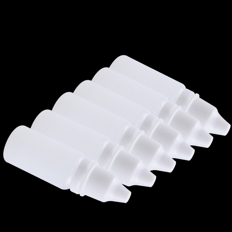LuenHego 6PCS 15ml Squeeze Bottles Small Plastic Squeezable Dropper Bottles