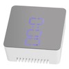 LED Mirror Clock Square Automatic Battery Powered Temperature Smart Clock